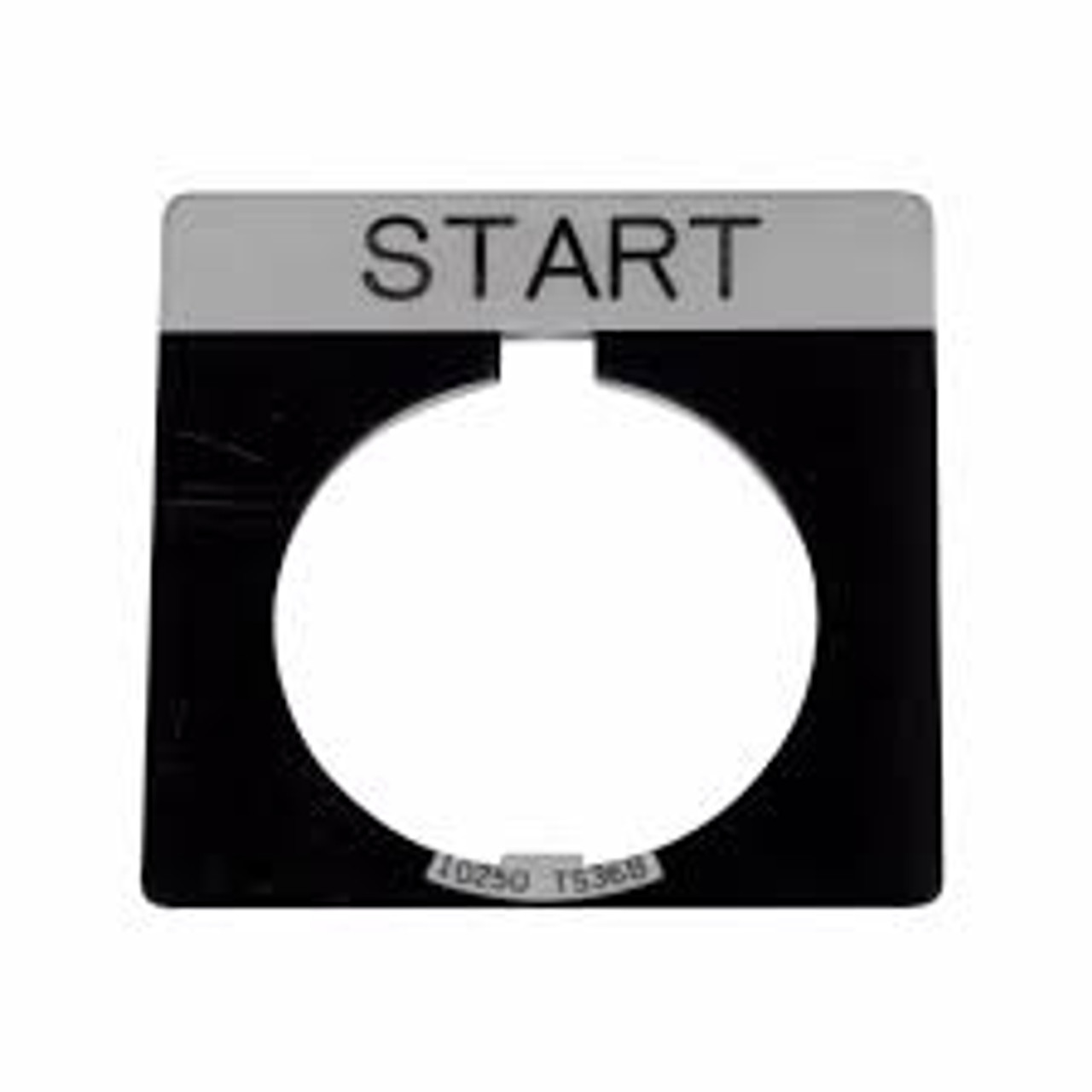 10250TS33 300mm START legend Plate Black/Metal