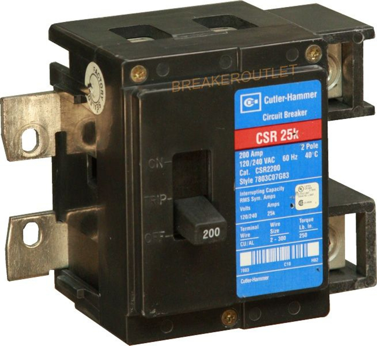 CSR2175N 25k Main Breaker for Cutler-Hammer Load Centers