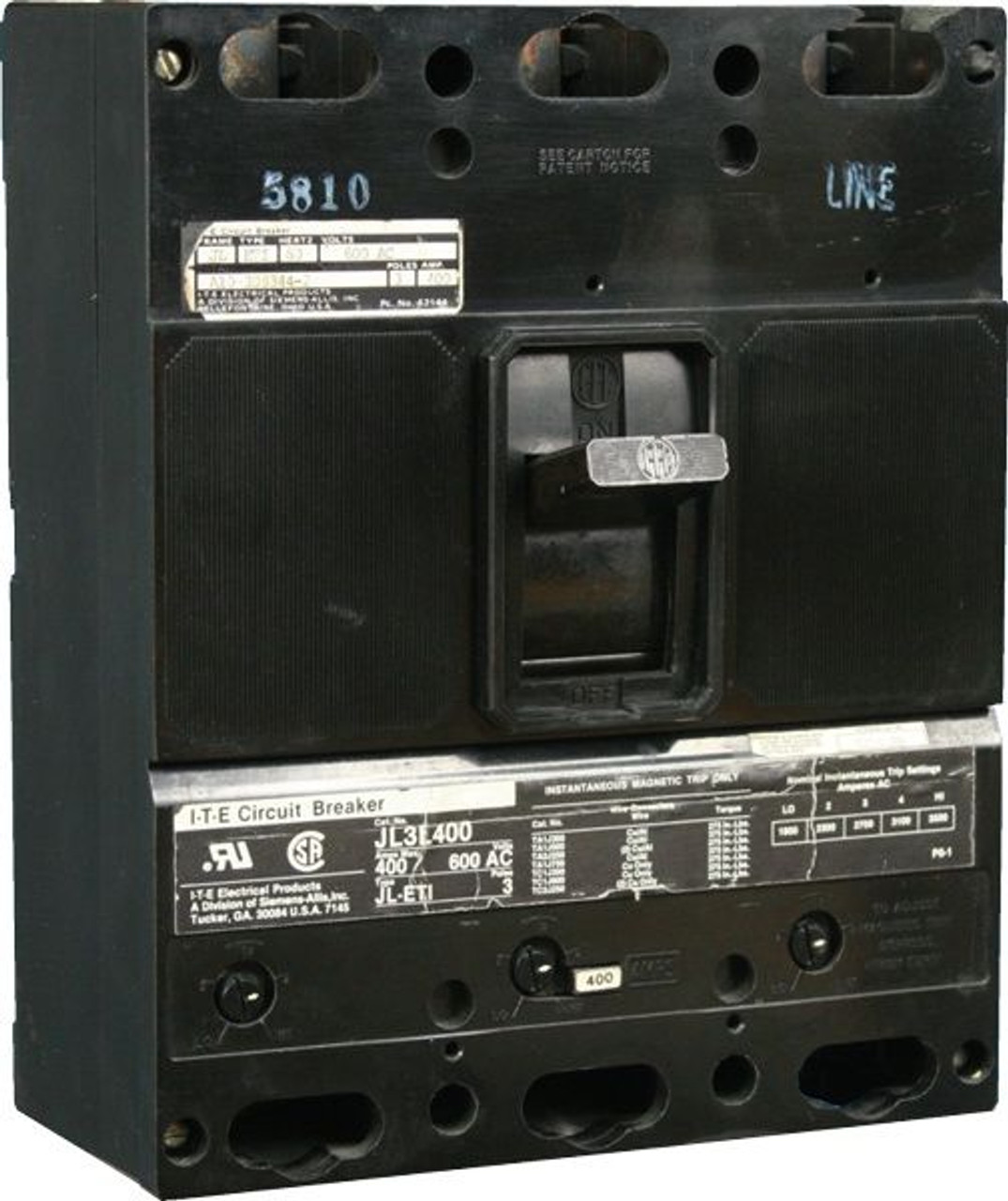 HJL3B350 ET-H Circuit Breaker I-T-E | Gould