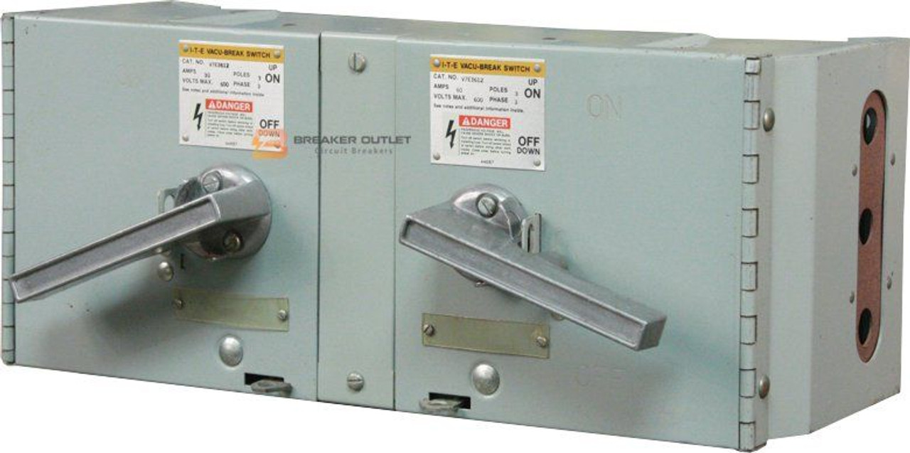 V7E3612 Siemens ITE Twin 60A Vacu-Break Fusible Panel board Switches