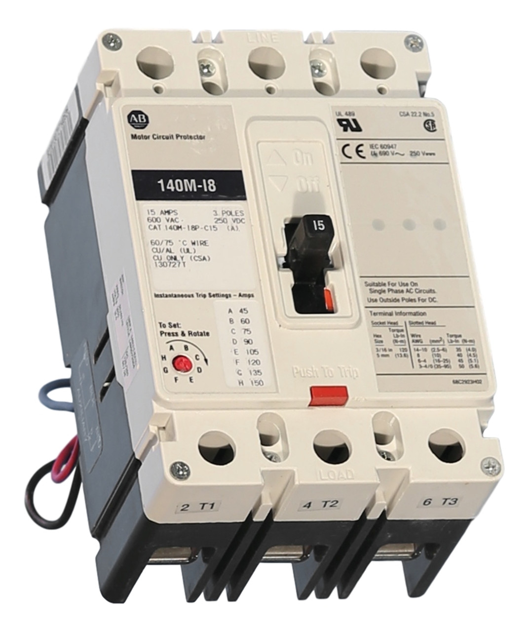 140M-I8P-C15-CX Allen-Bradley Circuit Breaker