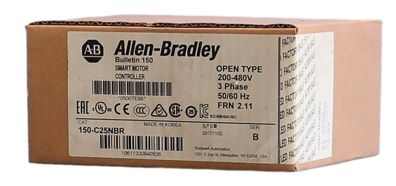 150-C25NBR Allen-Bradley Smart Motor Controller Open Type