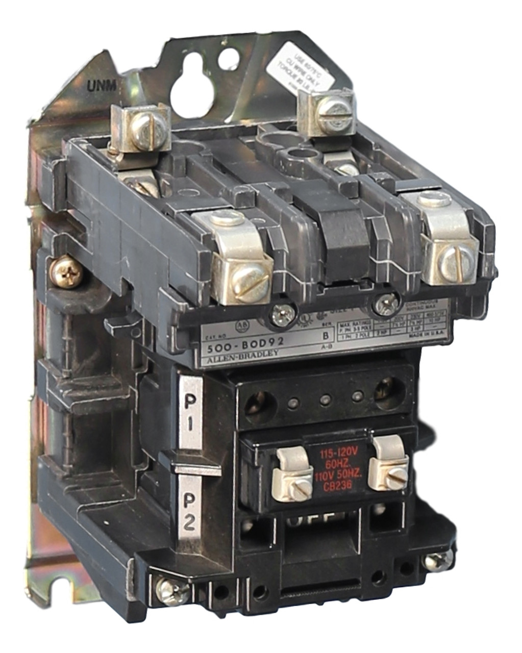 Allen-Bradley 500-BOD920 NEMA Size-1 Contactor