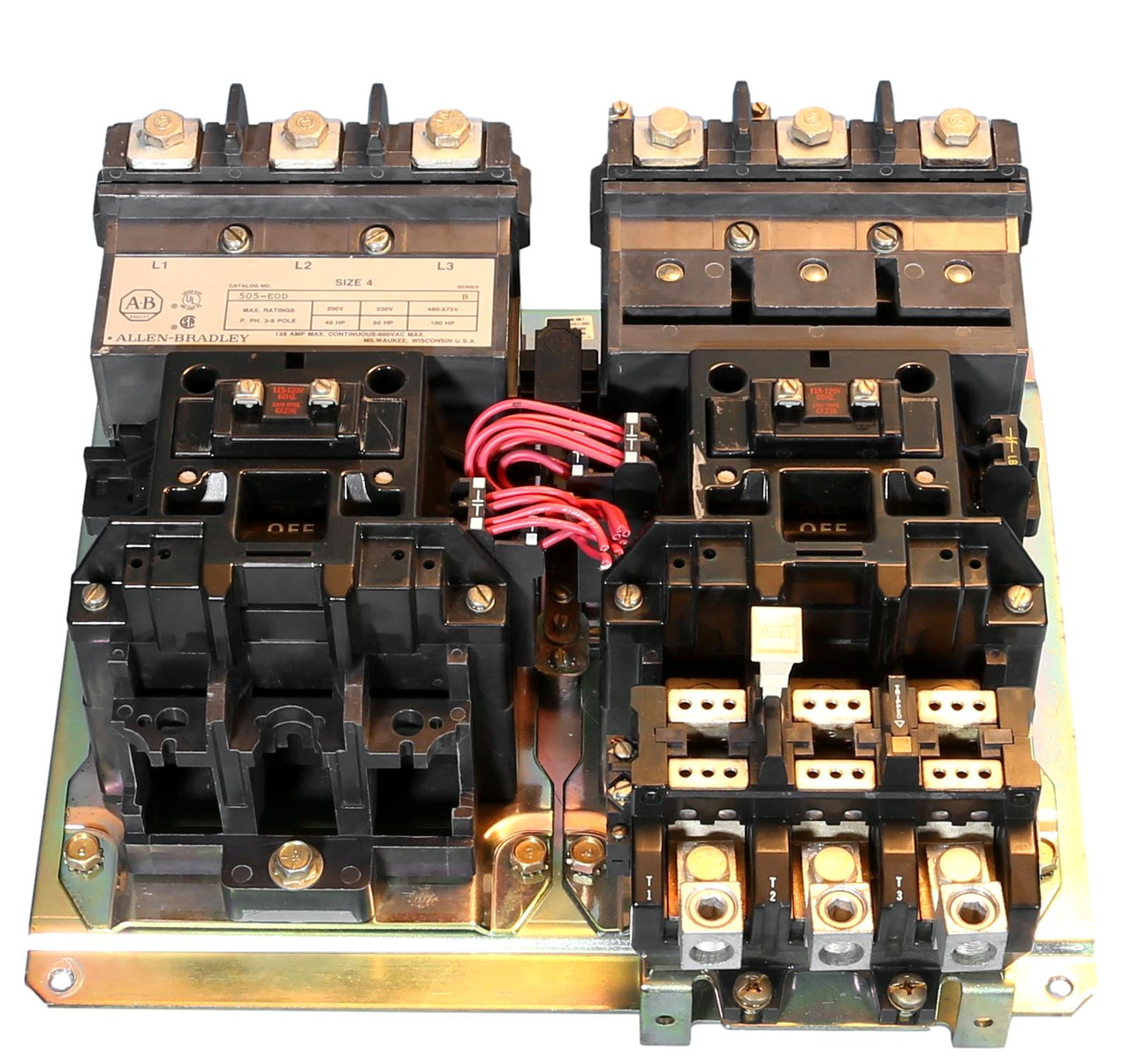 505-EOD Allen-Bradley Reversing Size-4 Reversing Starter