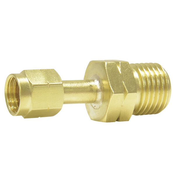 Uniweld F27L Brass Welding Handle Adaptor "A" to "B" from "A" Connection LH to "B" Hose Nut LH