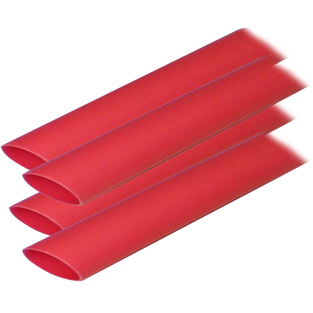 Ancor Adhesive Lined Heat Shrink Tubing (ALT) – 3/4″ x 6″ – 4-Pack – Red