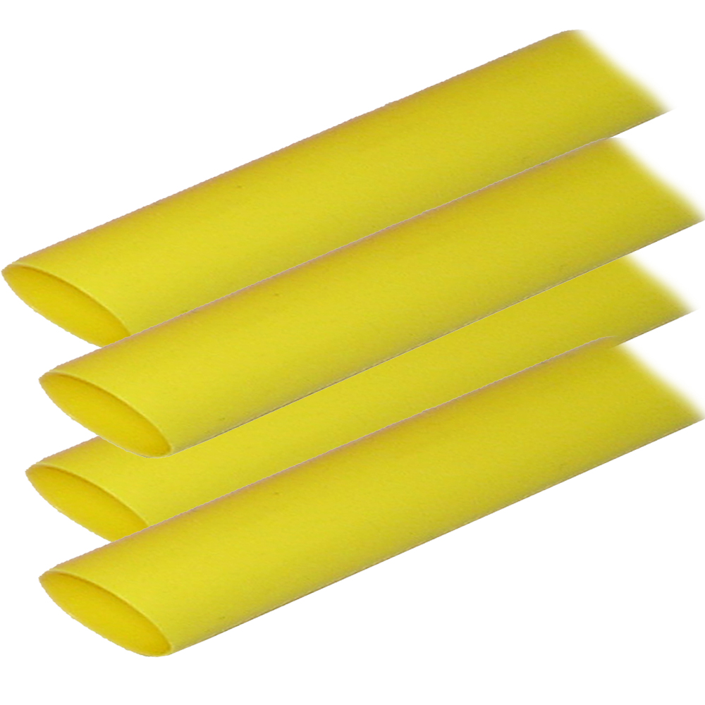 Ancor Adhesive Lined Heat Shrink Tubing (ALT) – 3/4″ x 12″ – 4-Pack – Yellow