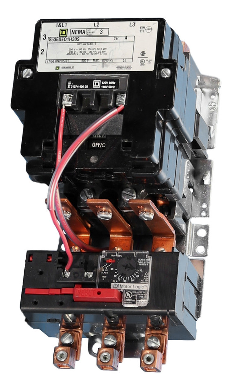 8536SEO1H20S Size-3 Magnetic Starter w/Motor Logic
