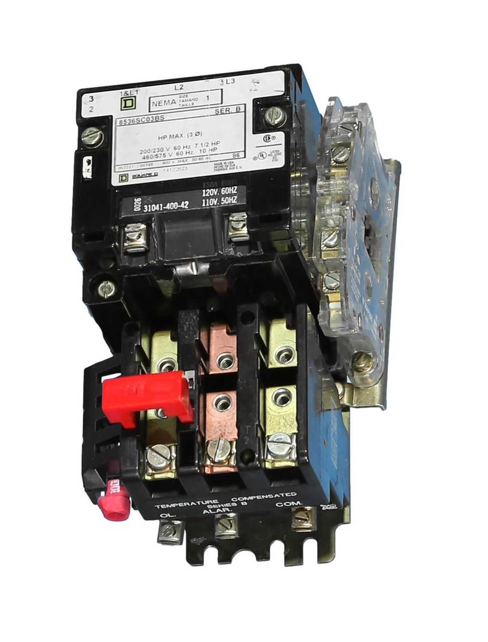 Re-Certified 8536-SCOBS Size-1 Square D Magnetic Starter 120V