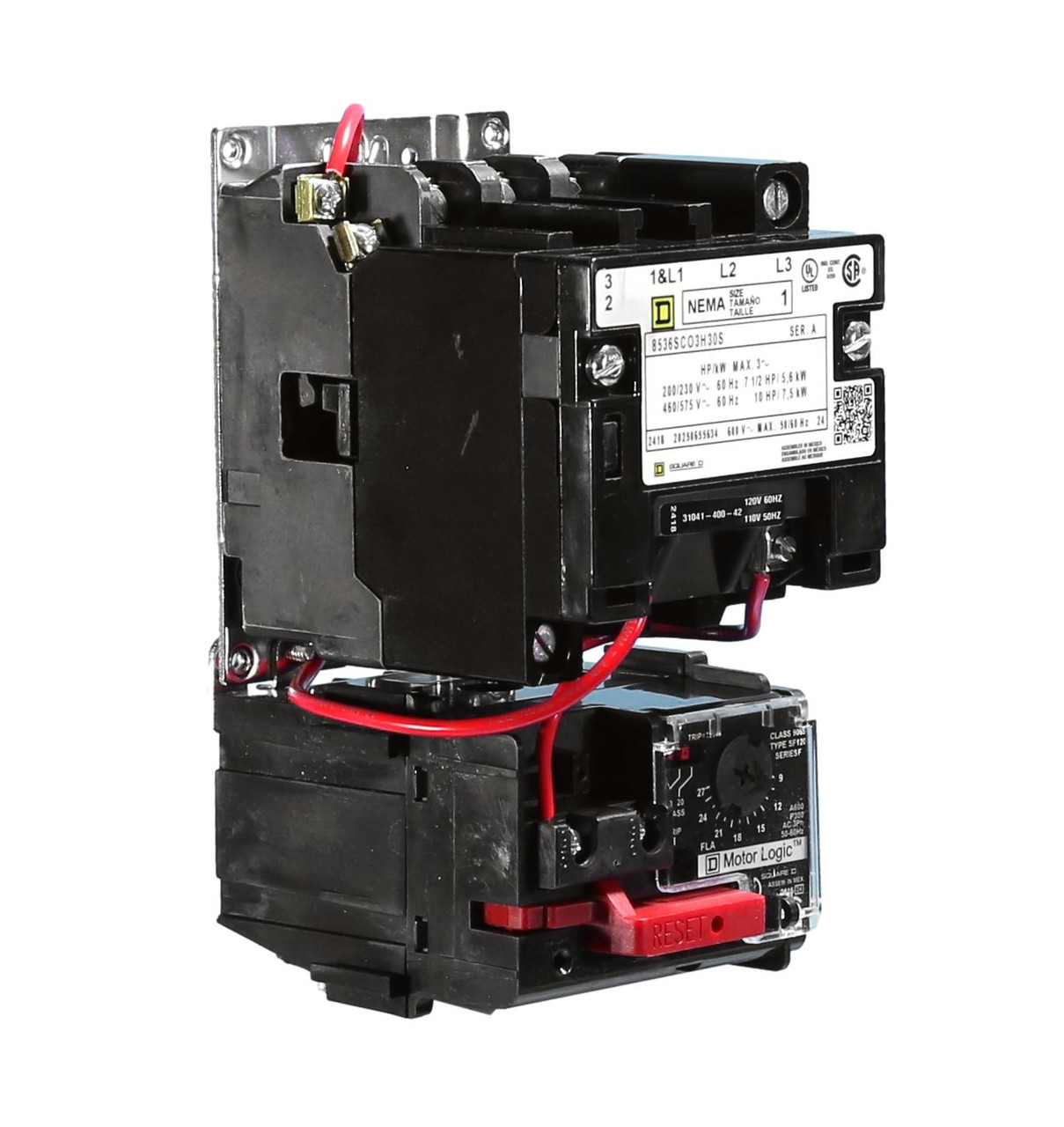 8536SCO3V02H30S Size-1 AC Magnetic Starter w/Motorlogic Overload Control