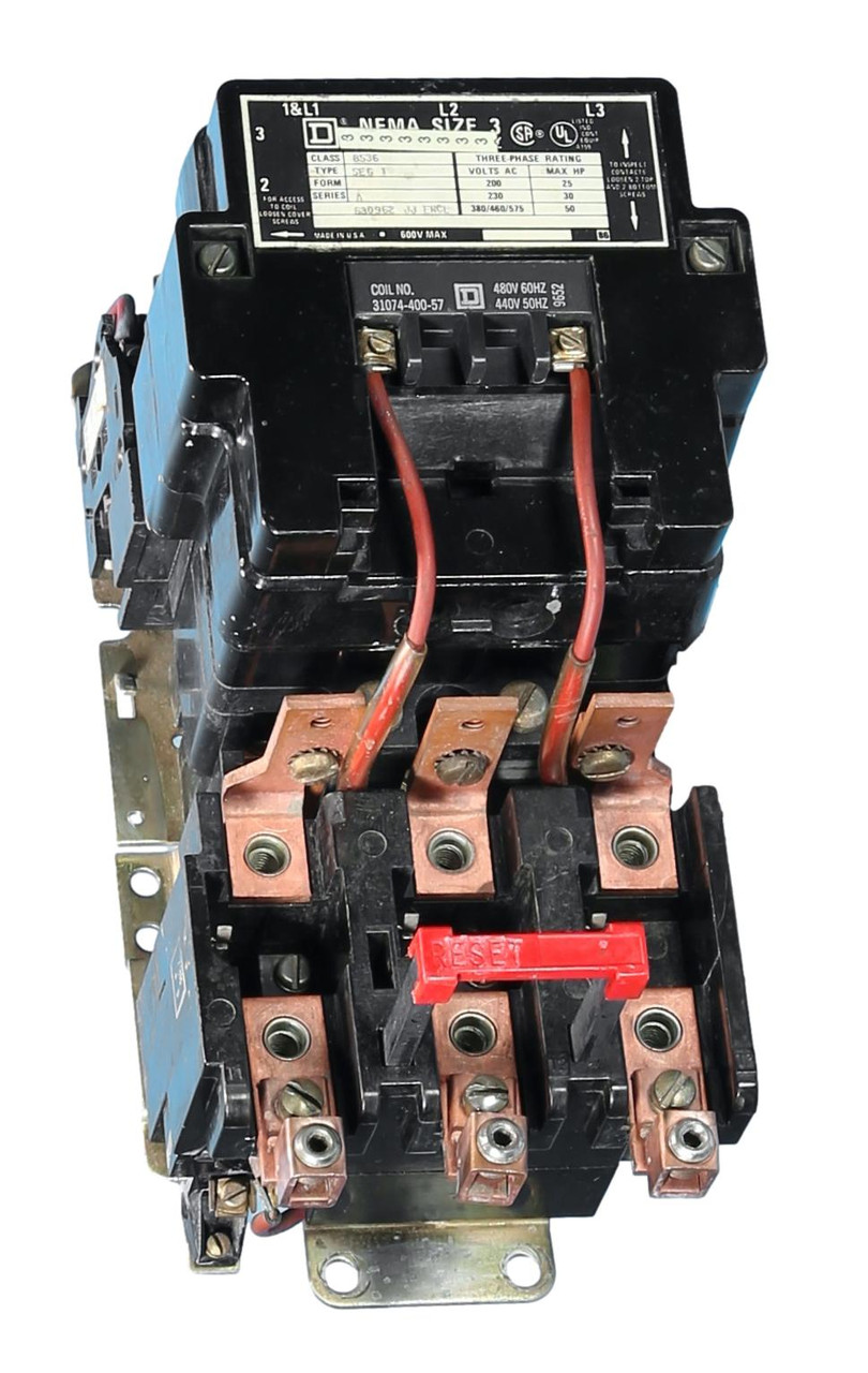8536SEG1S Open Size-3 Square D Motor Starter