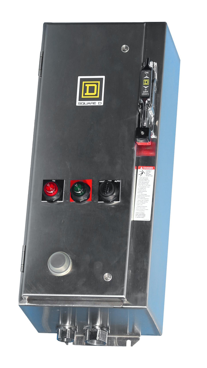 Stainless Steel, Size-1 Square D Combination Motor Starter Enclosed 4X