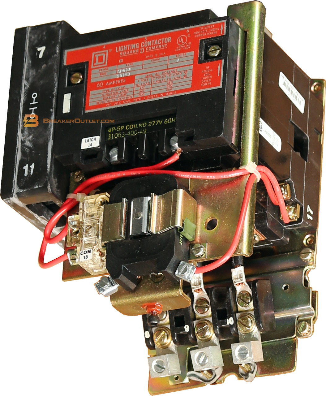 8903SPO12V02 Mechanically Held Lighting Contactor Square D