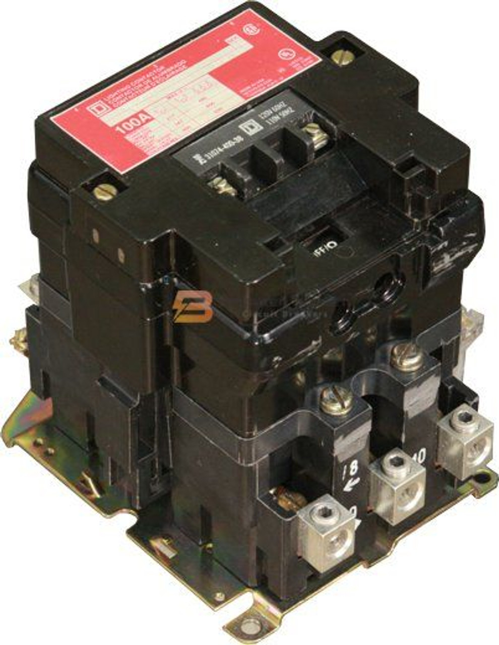8903SQO2V04 Open Lighting Contactor 100A Square D 277V Coil