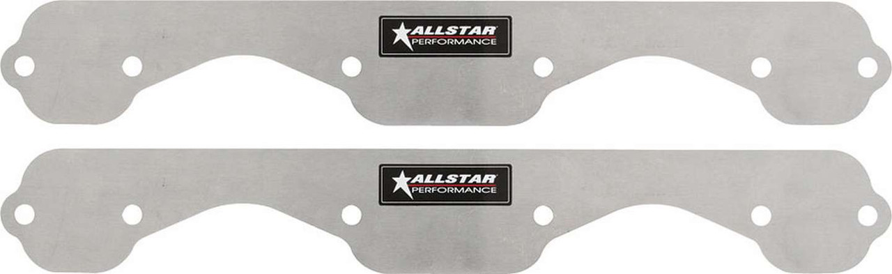 Allstar Performance Exhaust Block Off Plates SBC Std 1pc Aluminum ALL34212