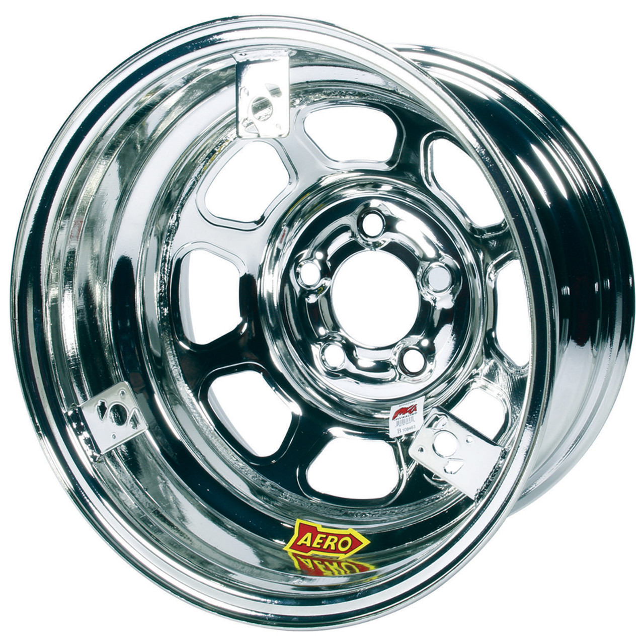 Aero 15X8 3in 5.00 Chrome w/ 3 Tabs for Mudcover 52-285030T3
