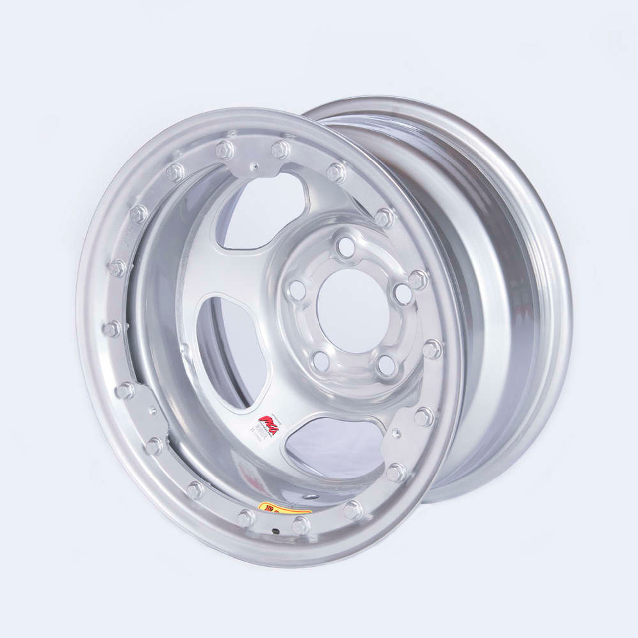 15x8 IMCA Silver Beadlock Inertia 5x4.75 58AC3ISLK