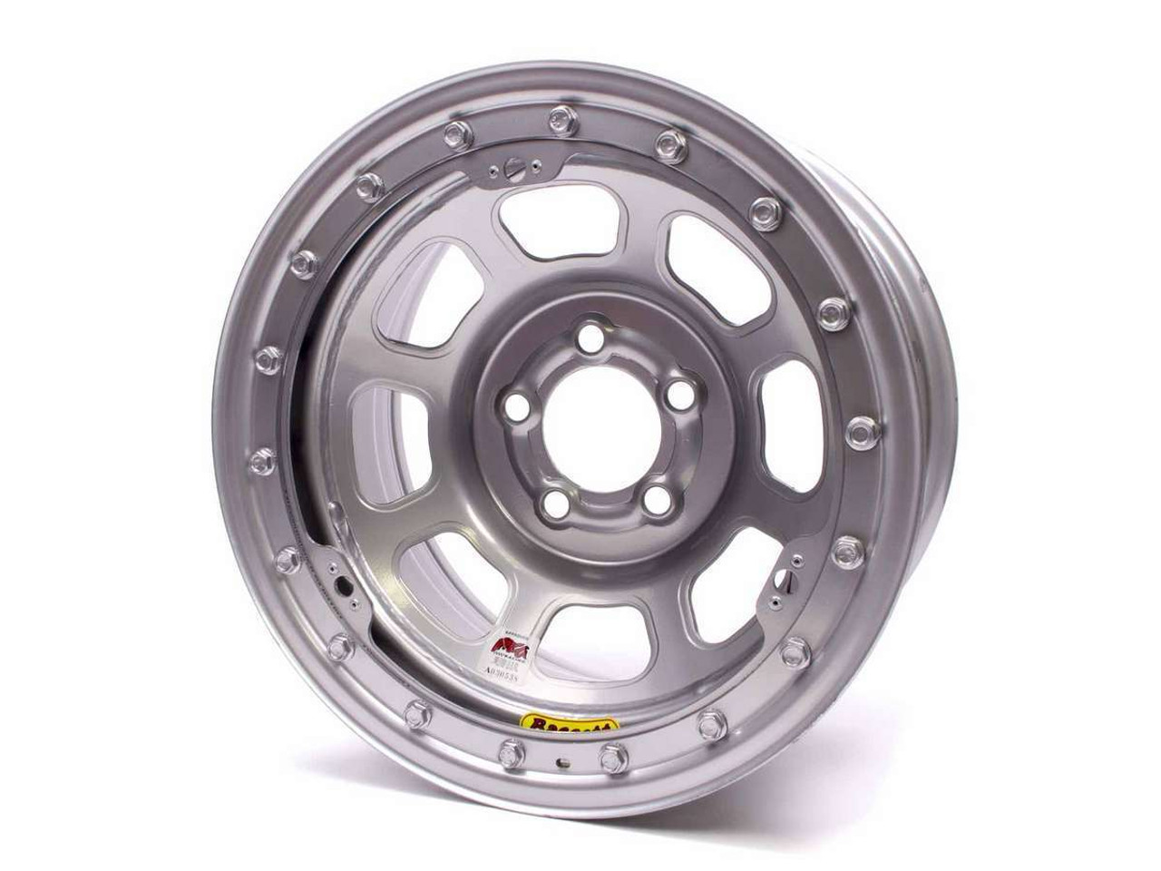 15x8 IMCA B/Lock Wheel D-Hole Silver 5x4.75 58DC475ISLK