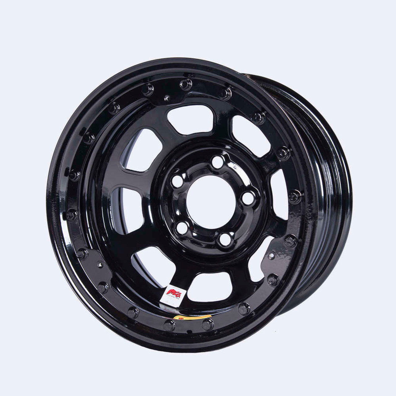 15x8 IMCA B/Lock Wheel Black D-Hole 5x4.75 58DC4ILK