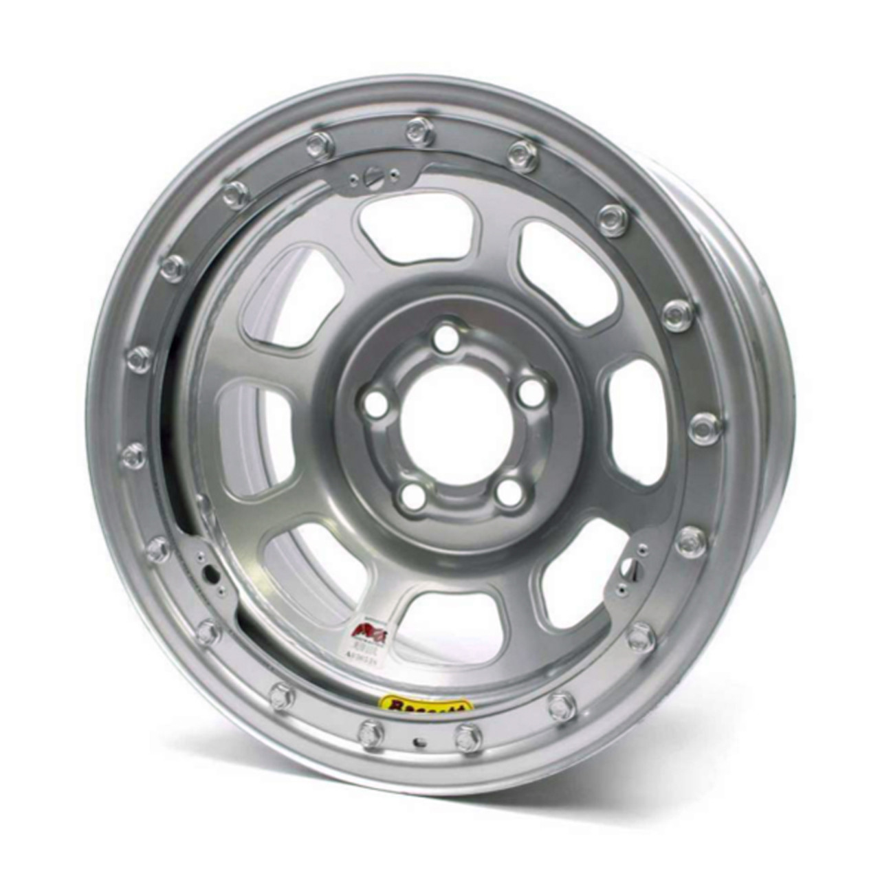 15X8 IMCA B/Lock Wheel D-Hole Silver 5x4.50 58DF2ISLK