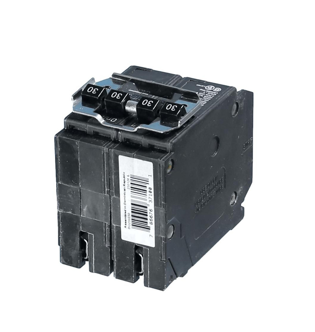 Type BRD BQ2502120 Non-CTL Quad Circuit Breaker w/o Rejection Blocking
