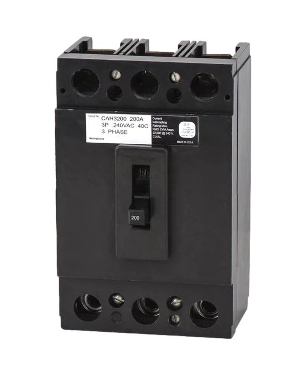 CAH3200 Cutler-Hammer / Westinghouse Circuit Breaker, 240 Volts 200 Amps