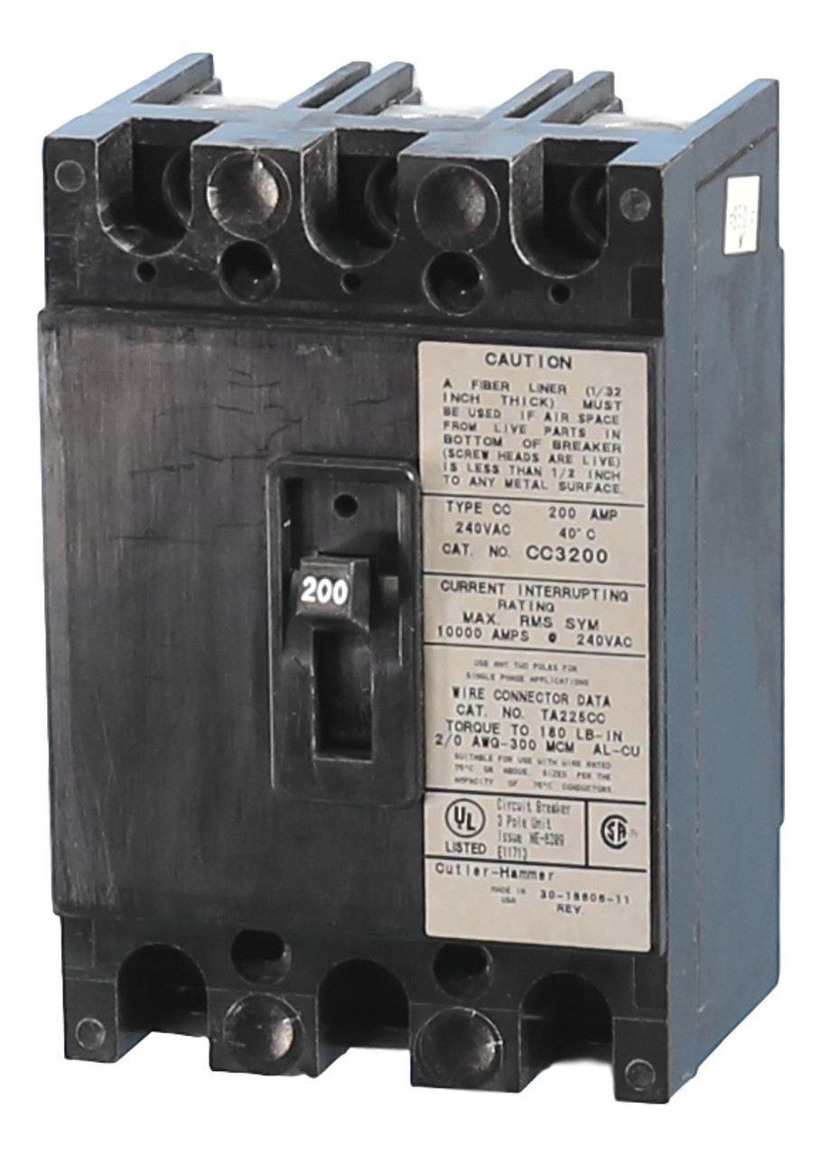 CC3200 Cutler-Hammer 200 Amp Circuit Breaker