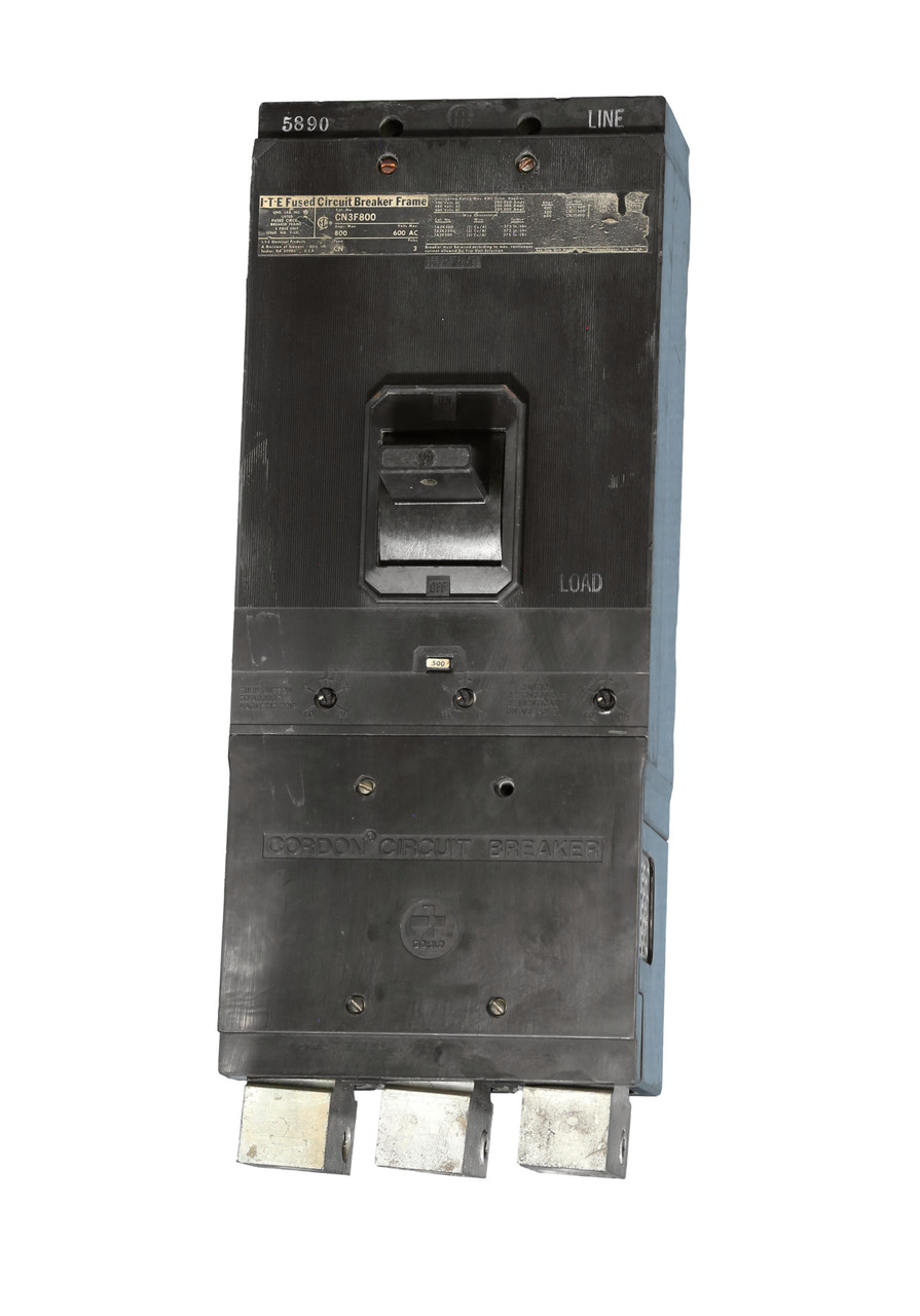 CN3F800 Cordon Integrally Fused ITE Circuit Breaker, 500A