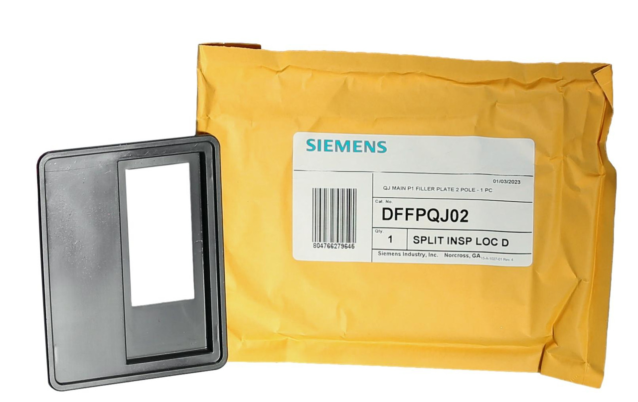DFFPQJ02 2 Pole Breaker Filler Plate for QJ22 Breaker RP1 Panel Boards