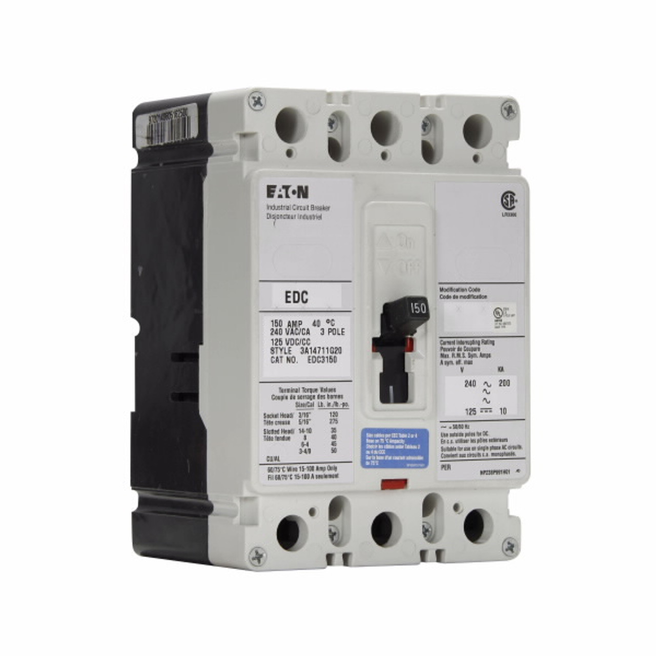 EDC3150 200k Series C 240 Volt Eaton Circuit Breaker
