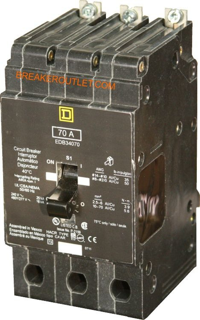 EGB34045 Lighting Circuit Breaker 45 Amp 35K Rated, Square D