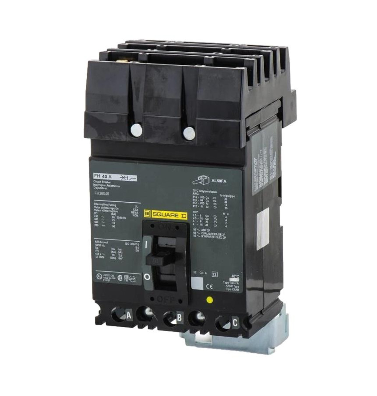 FH36040 I-Line FH 600V Circuit Breaker by Square D