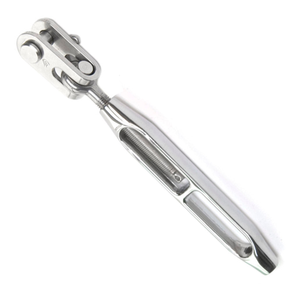 Hayn Standing Rigging - Turnbuckle - Eye Toggle and Open Body (Left Hand) - Jaw: 1/4 in (6.0 mm) & Pin: 1/4 in (6.0 mm) (14EFBJ)