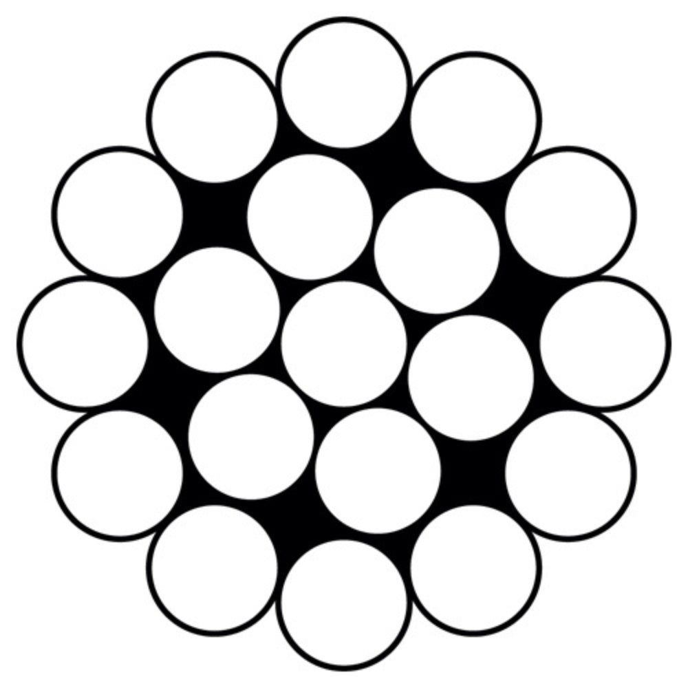 Hayn Wire Rope - Round Strand 1x19 - Dia: 1/8 in - Spool: 500.0 ft (152.4 m) (SC1251950)