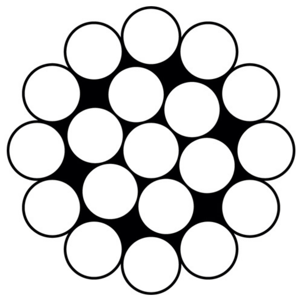 Hayn Wire Rope - Round Strand 1x19 - Dia: 3/16 in - Spool: 500.0 ft (152.4 m) (SC1881950)