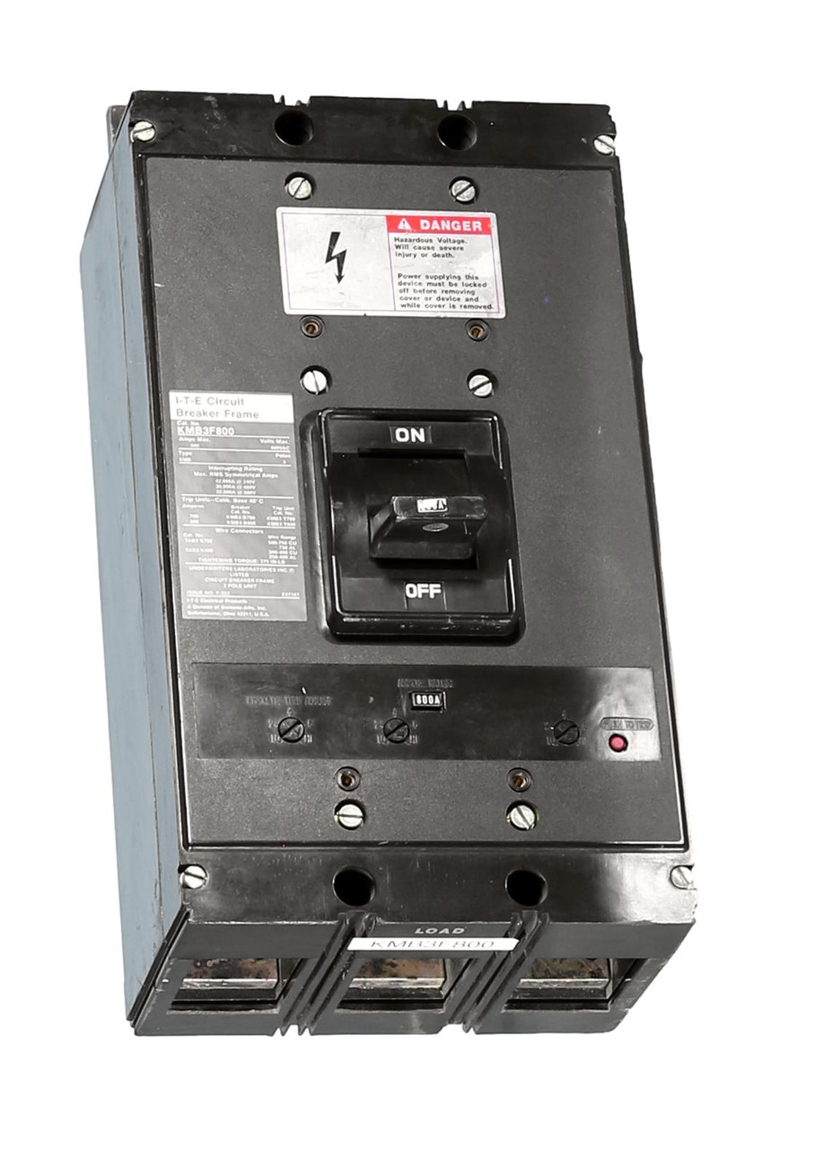 I-T-E KMB3B800 Circuit Breaker w/800A Thermal Magnetic Trip
