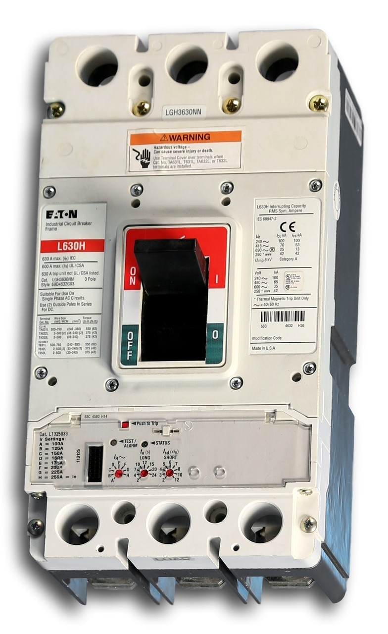 Used LGH325033G Eaton Electronic Circuit Breaker