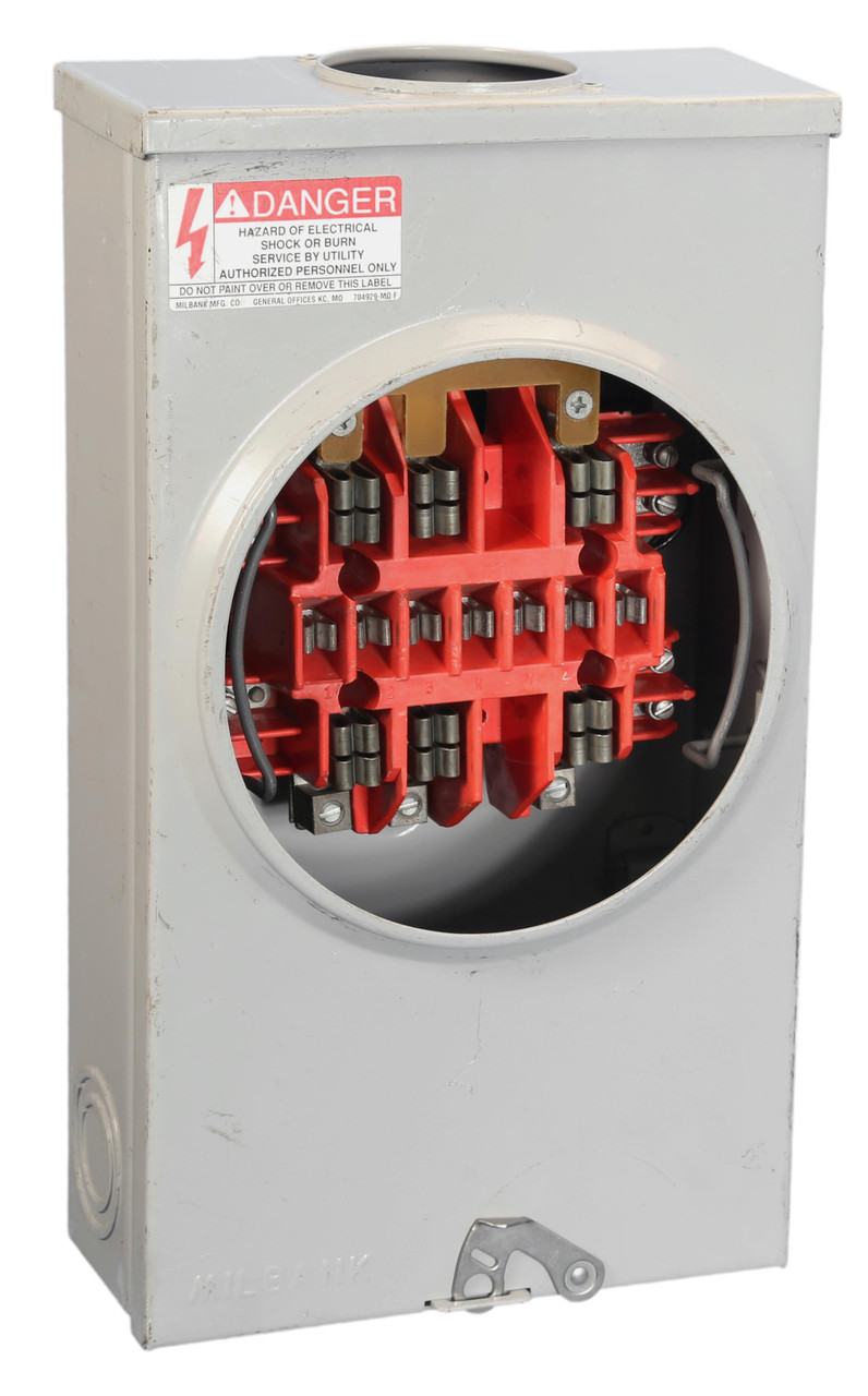 Milbank Meter Enclosure 3 Phase 13 Jaw Ringless Meter Service Enclosurer