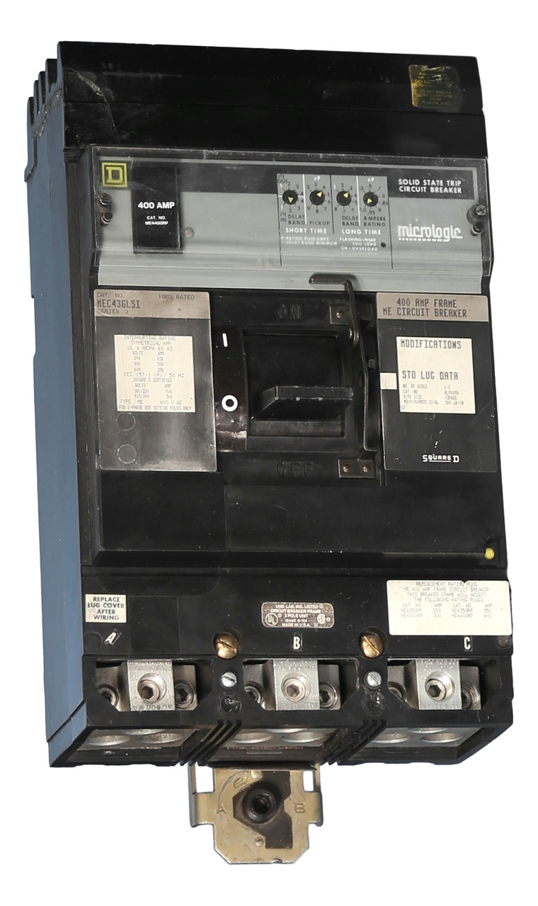 MEC436LSI Micrologic Square D Solid-State Circuit Breaker