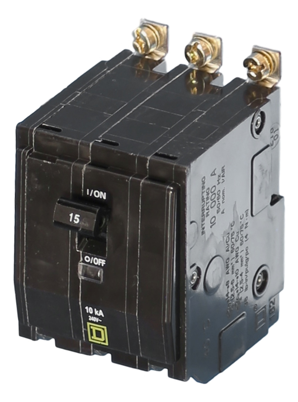 QOB390VH High Interrupting 22k Bolt on Branch Circuit Breaker by Square D