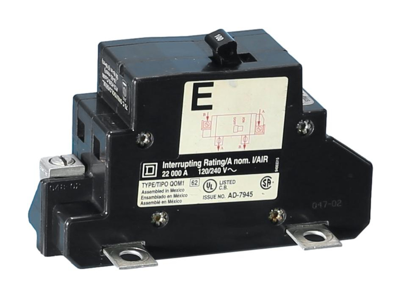 QOM100VH Main 100A Circuit Breaker by Square D Schneider Electric