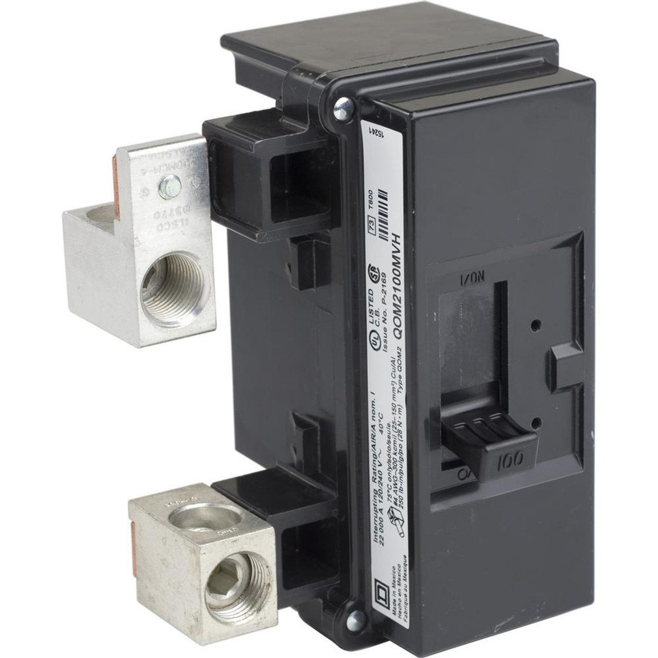 QOM2125VH Main 125A 2 Pole Circuit Breaker by Square D Schneider Electric