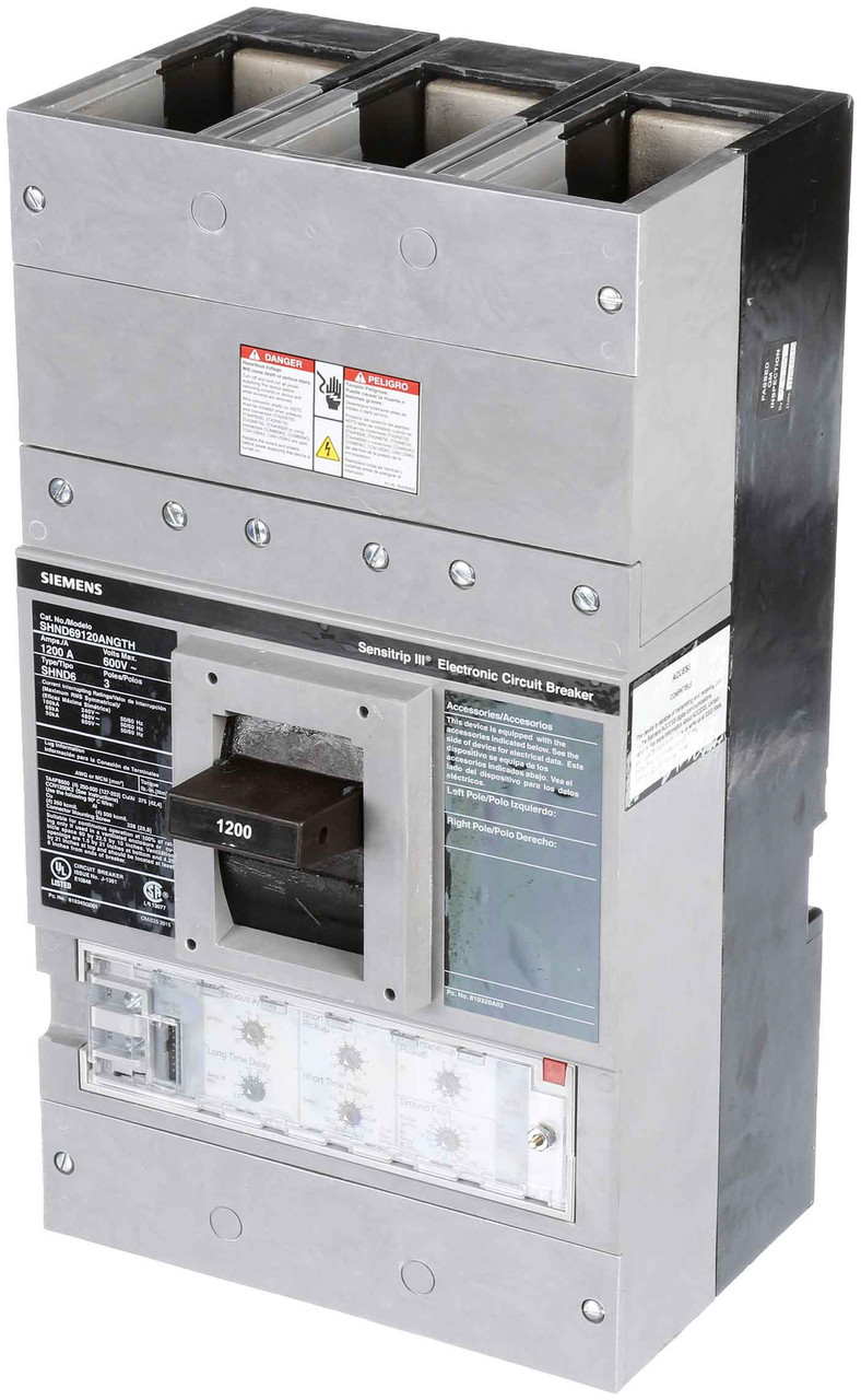 SND69100ANT Siemens SENSITRIP III Electronic Breaker 1000A LSI