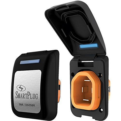 50 AMP NON METAL INLET BLK