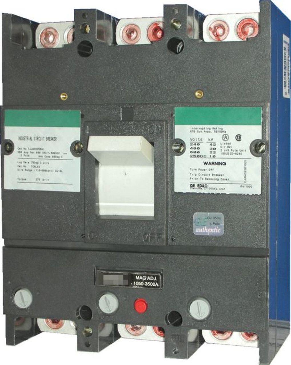 TJK436400WL GE 400A Interchangeable Trip Circuit Breaker