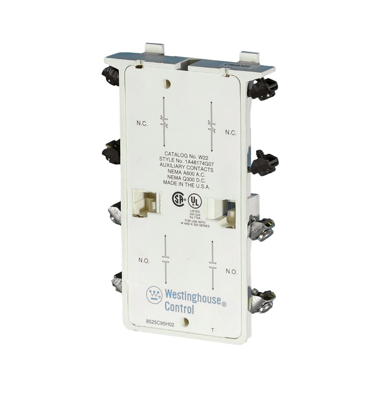 W22 Cutler Hammer Auxiliary Contacts, 2NO 2NC contacts Accessory