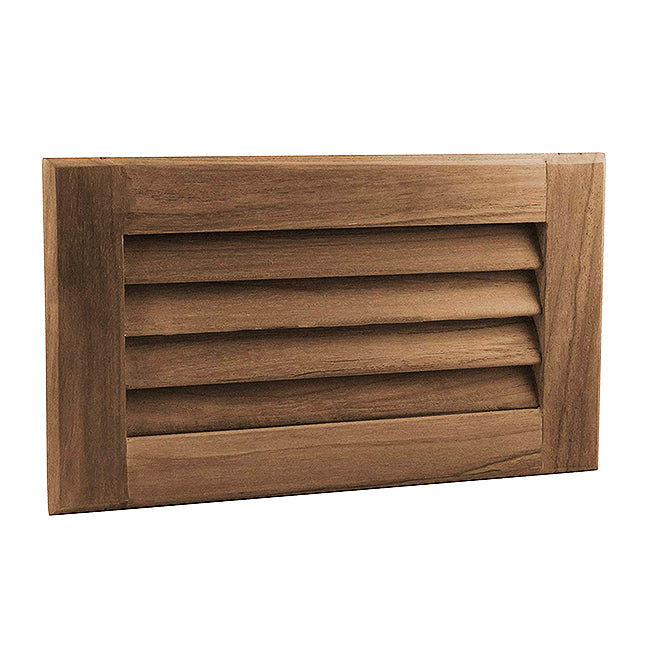SeaTeak Louvered Insert, Teak Horizontal 6-3/8"H x 11-3/16"W x 3/4"D 60714