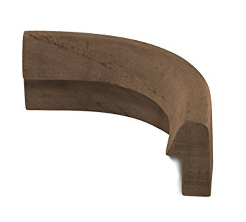 SeaTeak Rail Moulding Corner Outside, Teak