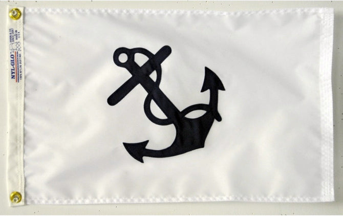 Annin Fleet Captain Office - Screen Printed Nylon Flag - 12" x 18"