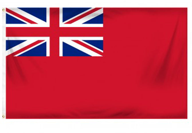 Annin U.K. Merchant/Red Ensign - Screen Printed Nylon Flag 12 x 18